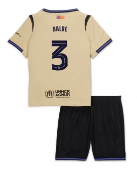 Billige Fotballdrakt Barcelona Alejandro Balde #3 Replika Bortedraktsett Barn 2025-26 Kortermet (med bukser)